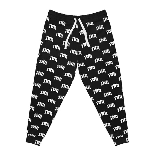 Black TWM Logo Athletic Joggers